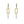 Load image into Gallery viewer, Diamante - Three Link Pavé Earrings