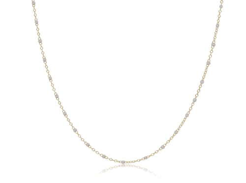Simplicity Chain Necklace 2mm Pearl