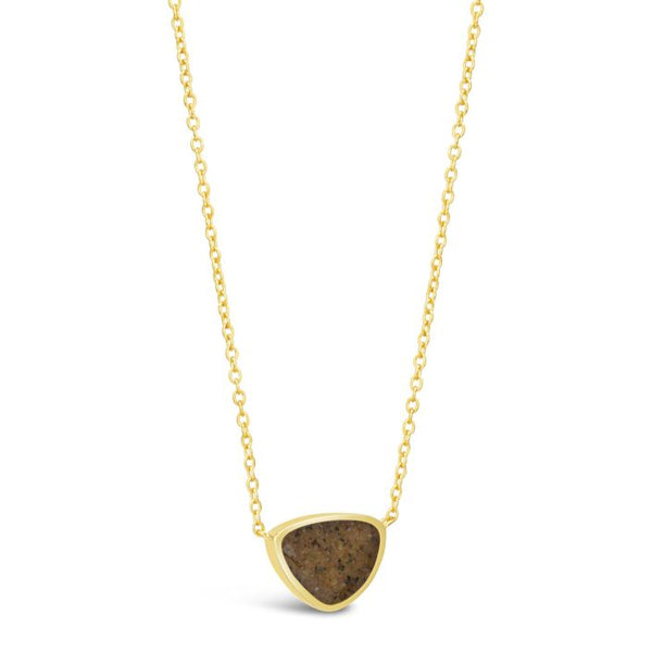 Organic Trillion Necklace - 14k Gold Vermeil