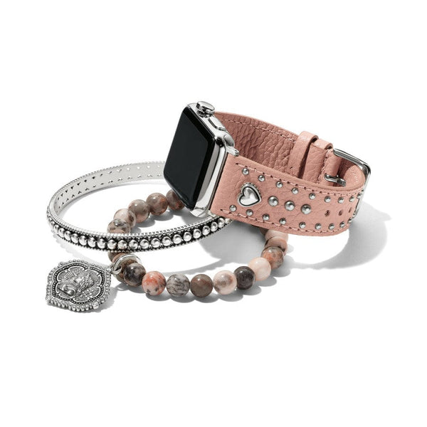 Pretty Tough Heart Watch Band - Pink Sand