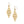 Load image into Gallery viewer, Palm Canyon Teardrop French Wire Earrings Gold
