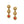 Load image into Gallery viewer, Venetian Gems Post Drop Earrings