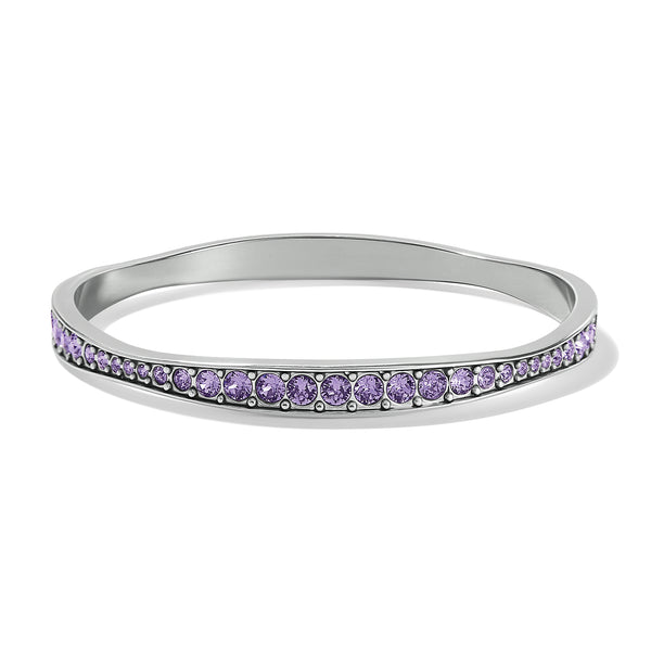 Light Hearted Crystal Bangle - Tanzanite