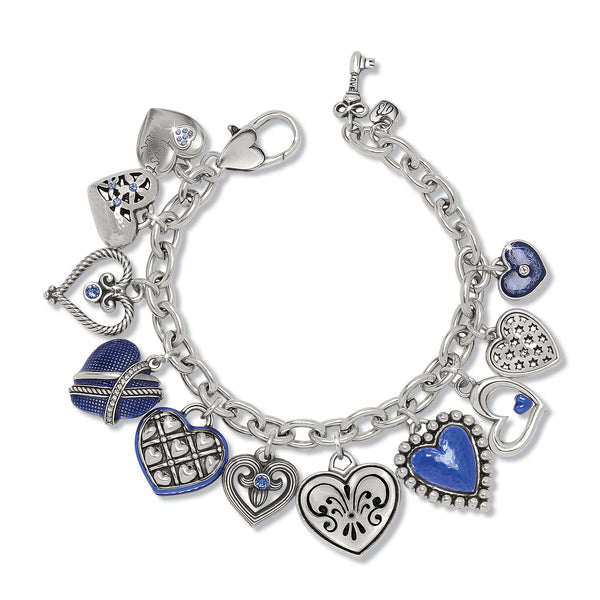 One Heart Charm Bracelet