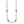 Load image into Gallery viewer, Interlok Single Knot Drops Collar Necklace