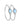 Load image into Gallery viewer, Opalas do Mar Collection - Blue Opal Oval Hoop Earrings silver small