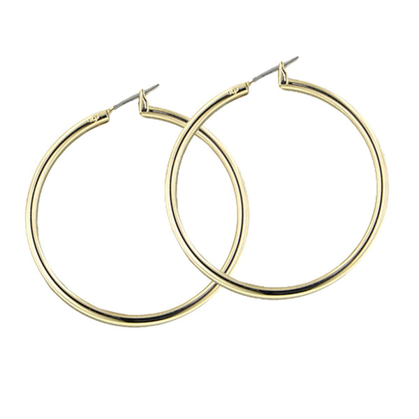 Extra Large 1.75" Hoop Earring - Gold