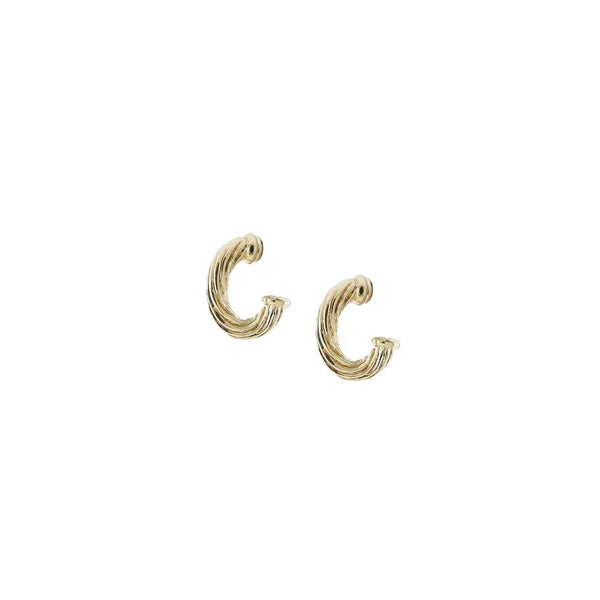 Cordão SM Oval Post Gold Earring