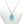 Load image into Gallery viewer, Pave Starfish Sea Glass Necklace Aqua - Jenna Jane's Jewelry
