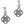 Load image into Gallery viewer, Interlok Petite Post Drop Earrings