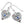 Load image into Gallery viewer, Elora Gems Heart French Wire Earrings