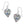 Load image into Gallery viewer, Elora Gems Heart French Wire Earrings