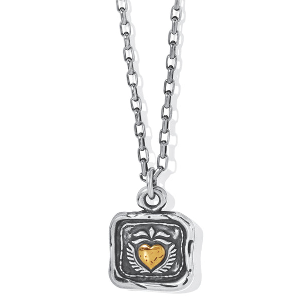 Ferrara Virtue Winged Heart Pendant Necklace