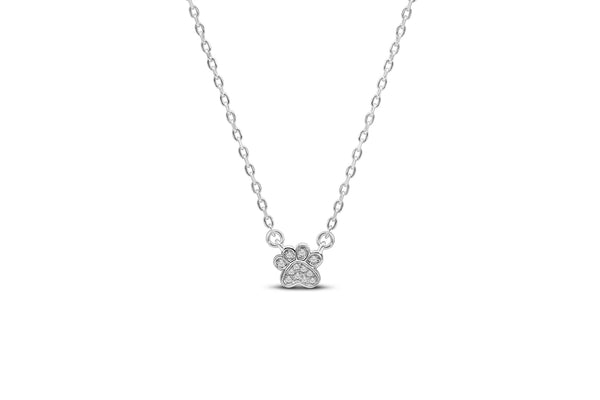 Pavé Paw - Itty Bitty Pretties SILVER