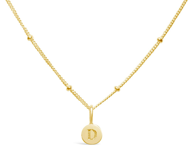 Initial Love Letters Necklace - Gold