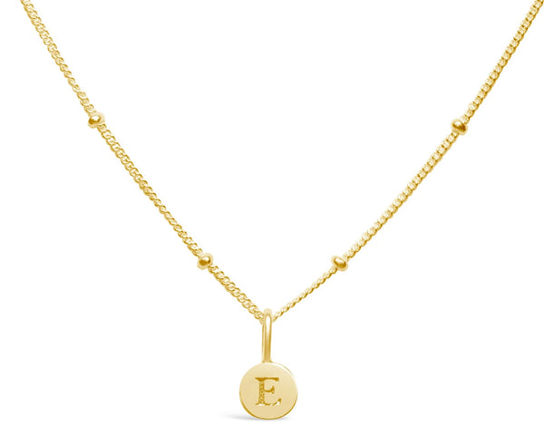Initial Love Letters Necklace - Gold