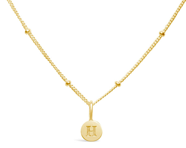 Initial Love Letters Necklace - Gold