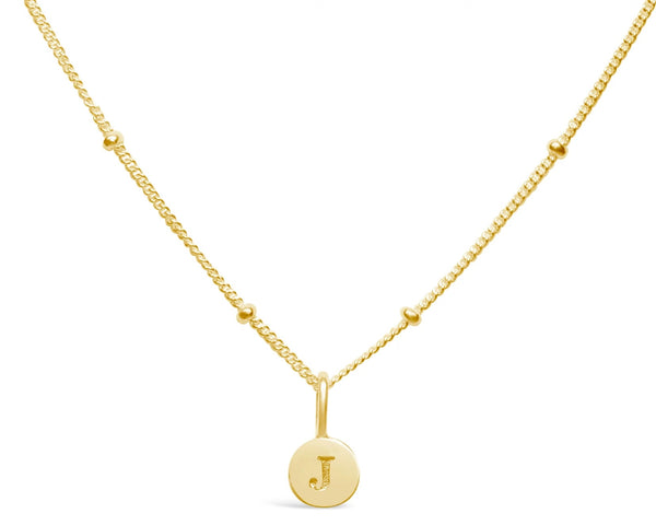 Initial Love Letters Necklace - Gold