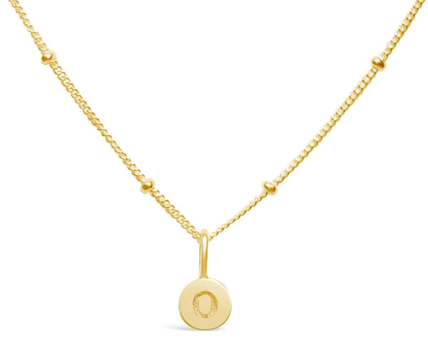 Initial Love Letters Necklace - Gold