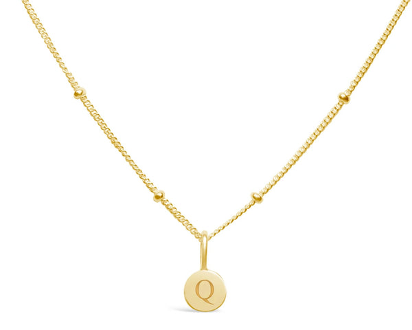 Initial Love Letters Necklace - Gold