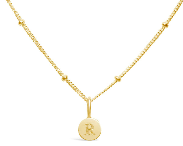 Initial Love Letters Necklace - Gold