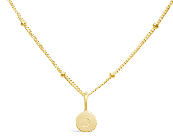Initial Love Letters Necklace - Gold