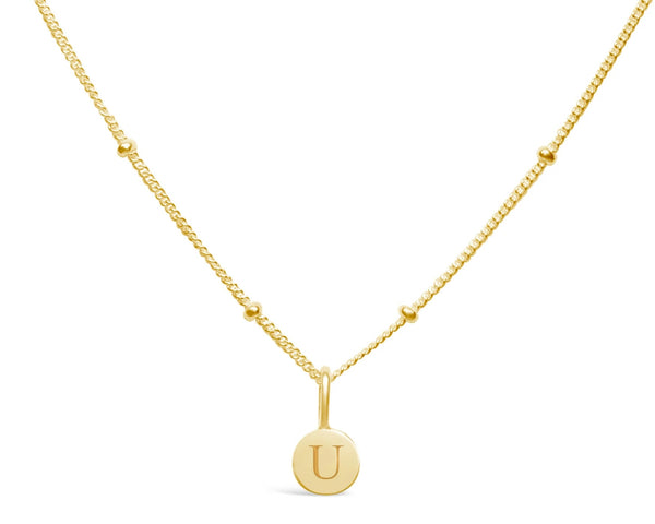 Initial Love Letters Necklace - Gold