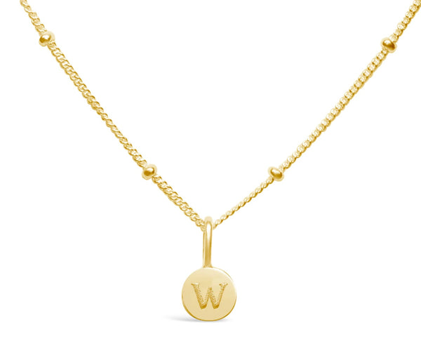 Initial Love Letters Necklace - Gold