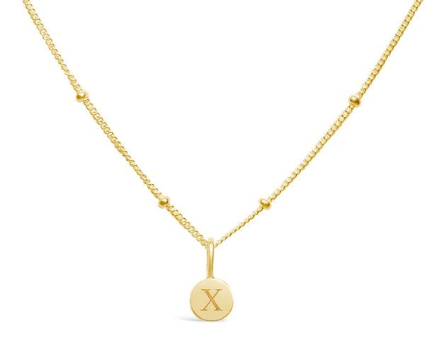 Initial Love Letters Necklace - Gold