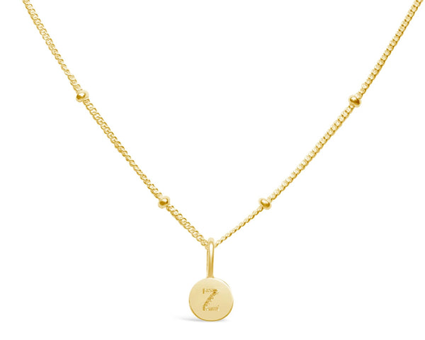 Initial Love Letters Necklace - Gold