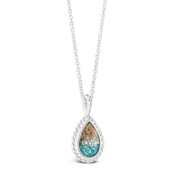 Modern Mermaid Necklace by Captain Kate - Diamond & Turquoise Gradient