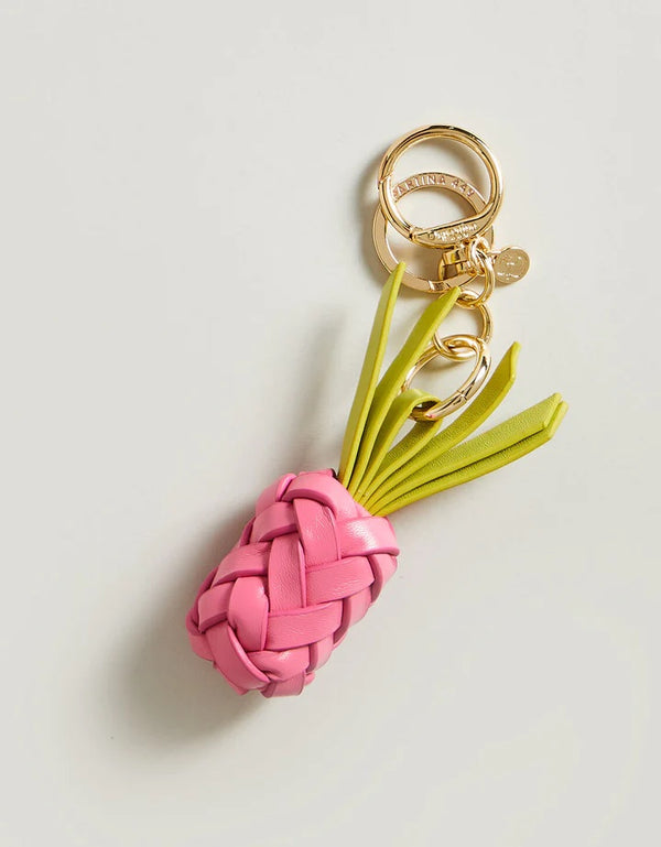 Pineapple Keychain - Pink/Green