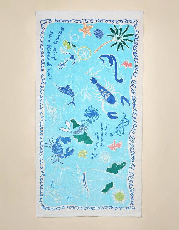 Overboard Beach Towel