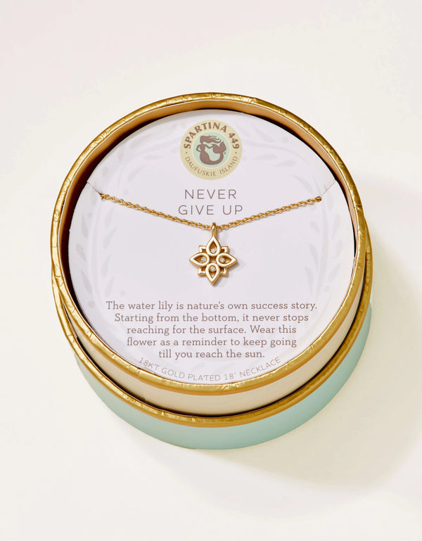 Never Give Up Lotus Sea La Vie Necklace