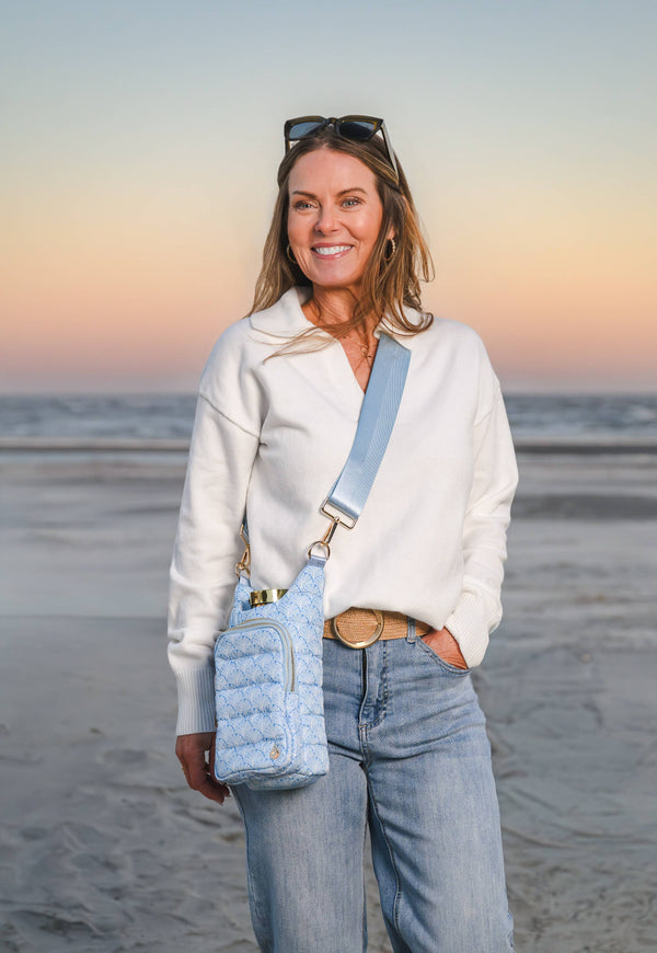 Blue Scallop Print HydroBag®