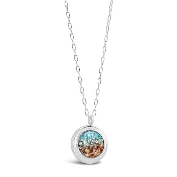Neptune Necklace - Diamond & Turquoise Gradient