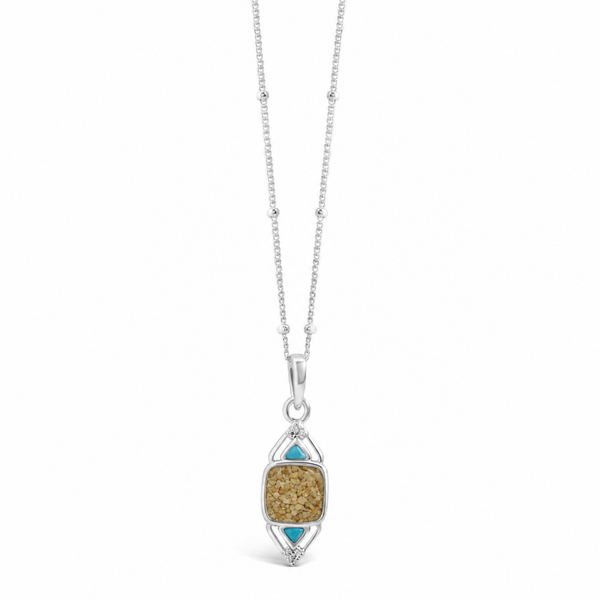 Odyssey Necklace - Larimar & LBI Sand