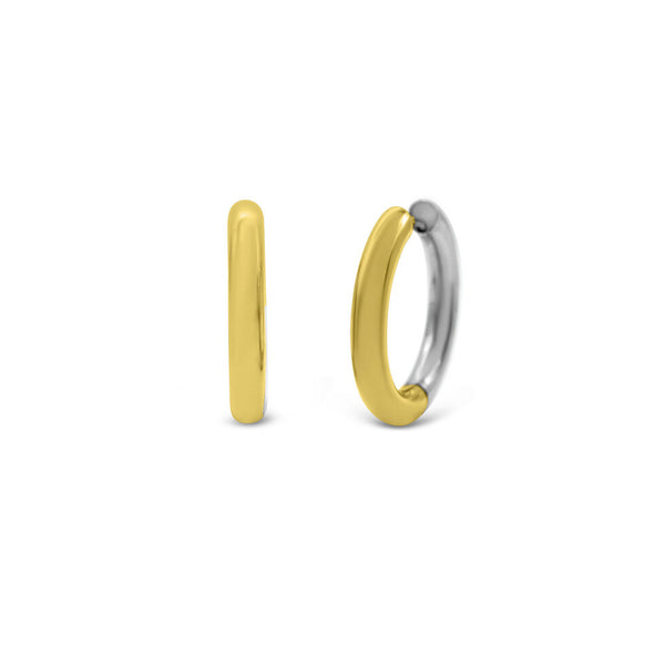 Half & Half Bold Seamless Hoop 25MM