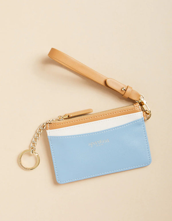 Slimcard Coinpurse Colorblock Blue/Cream