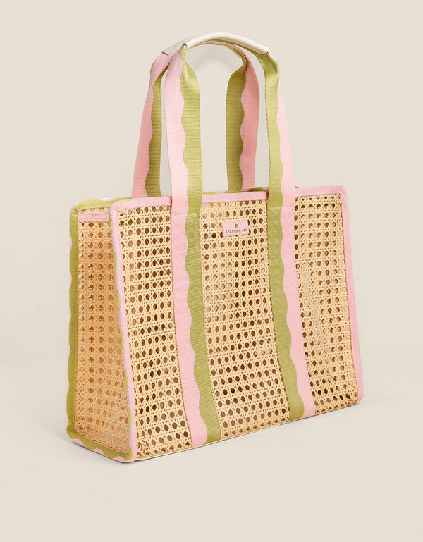 Splash Cane Large Trim Tote Castillo Tropical