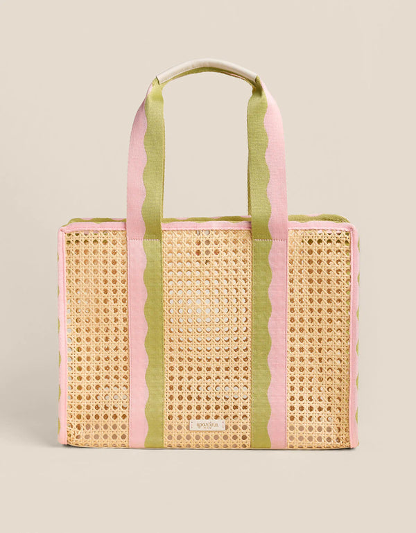 Splash Cane Large Trim Tote Castillo Tropical