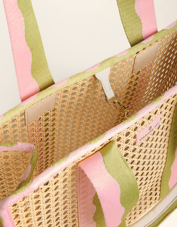 Splash Cane Large Trim Tote Castillo Tropical