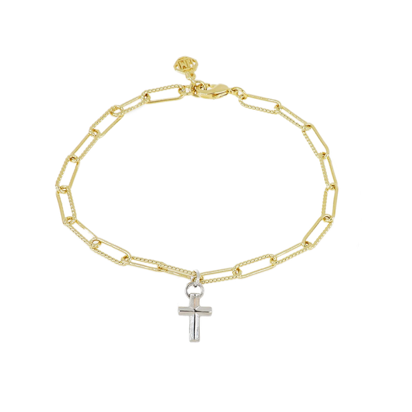 Diamante - Cross Charm Bracelet