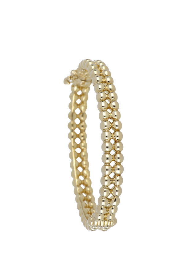 Beaded Collection 2 Row Bracelet - Gold