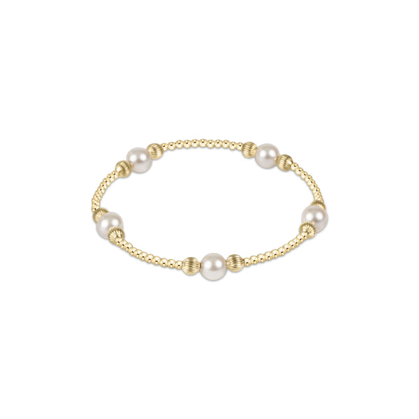 PURPOSE PEARL 6MM BEAD  BRACELET - DIGNITY