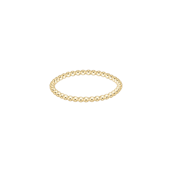 Classic Gold 1.5mm Bead Ring