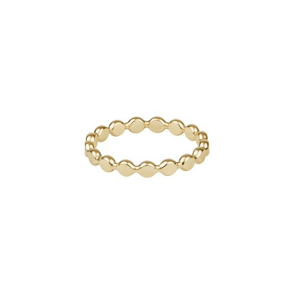 Enewton Classic Gold 2.5mm Beaded Disc Ring