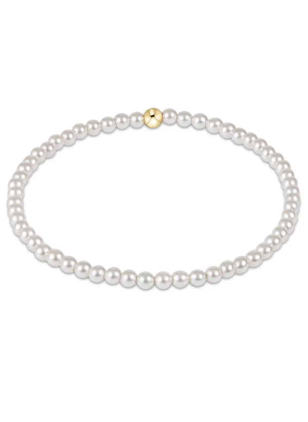 Classic Pearl 3mm Bead Bracelet