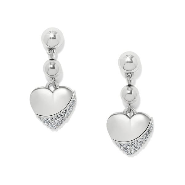 Meridian Petite Heart Wave Post Earrings