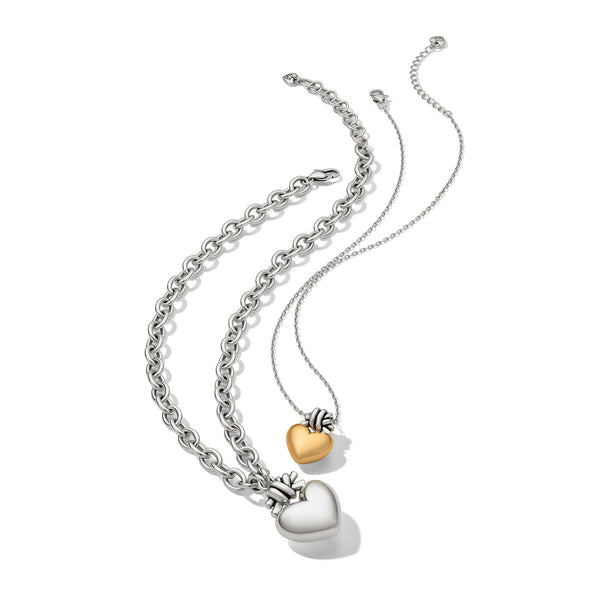 Interlok Love Knot Heart Necklace